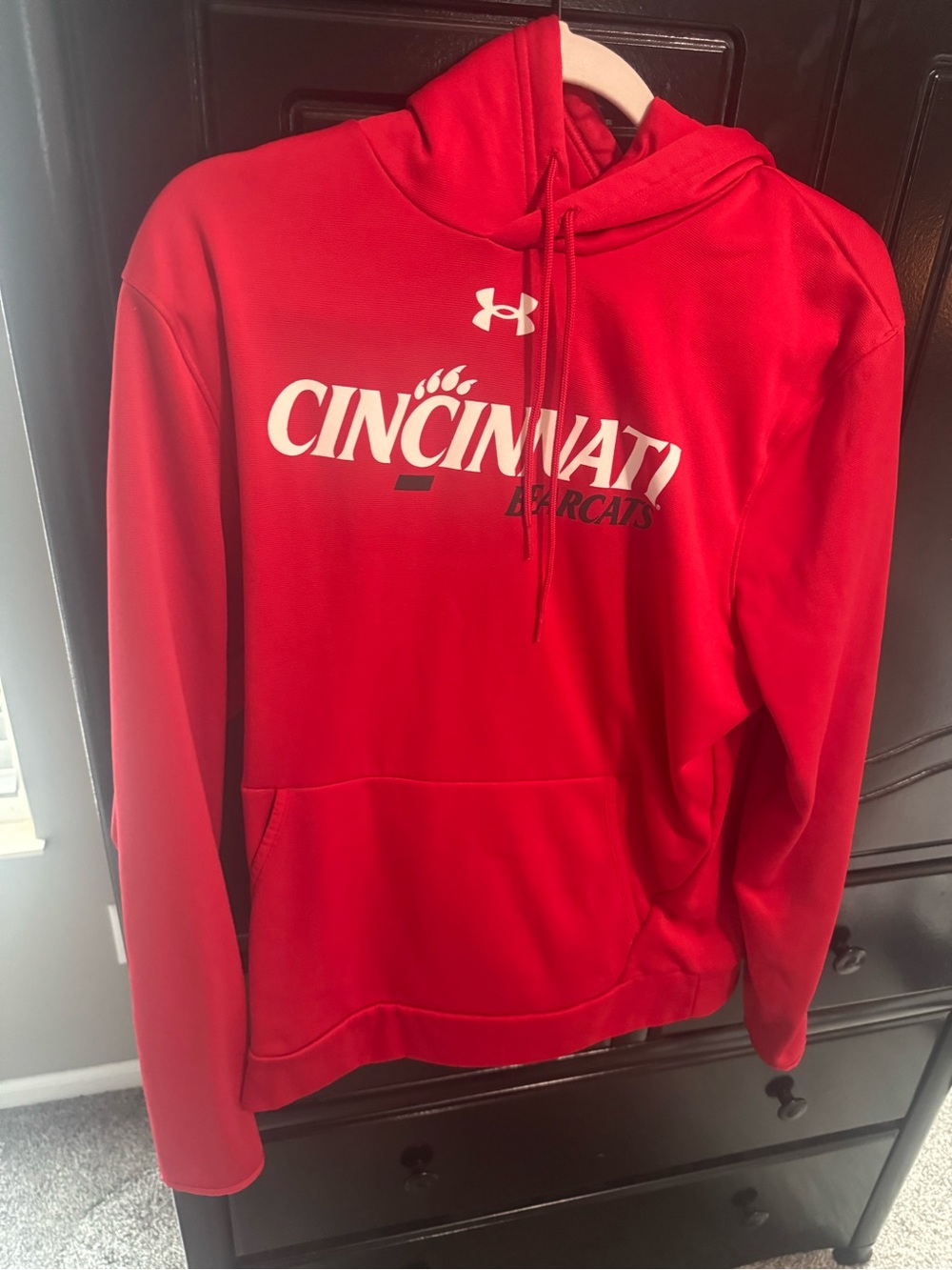 LG Red Under Armour Hooded Sweatshirt